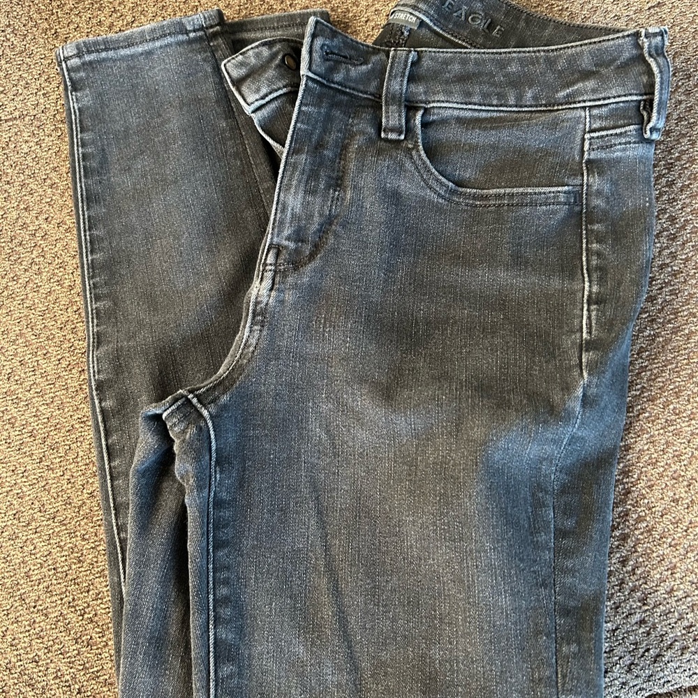 American Eagle Outfitters Gray Skinny Jeans